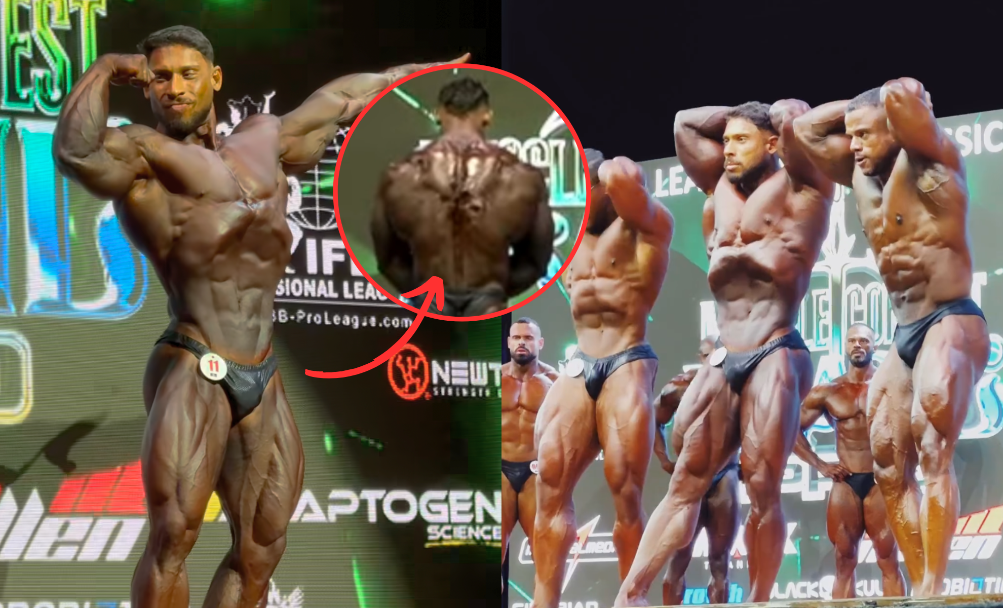 Ramon Dino dá show no Mr. Olympia Brasil, mas sofreu com o suor novamente!